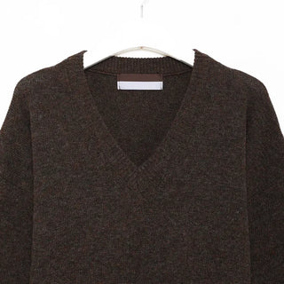 Lambswool V-neck knit