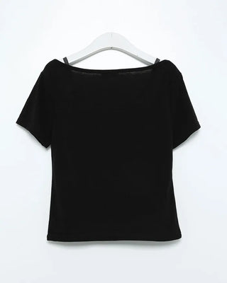 Camisole layered short-sleeved T-shirt