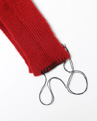 Stitch detail knit balaclava