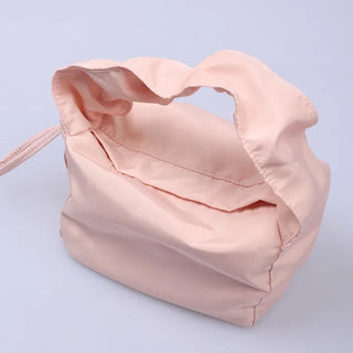 Vivid Shirring Square Tote Bag
