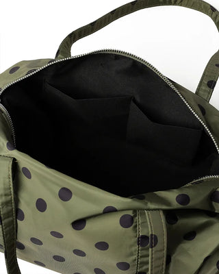 Polka Dot Nylon Shoulder Bag