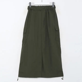 Nylon cargo skirt