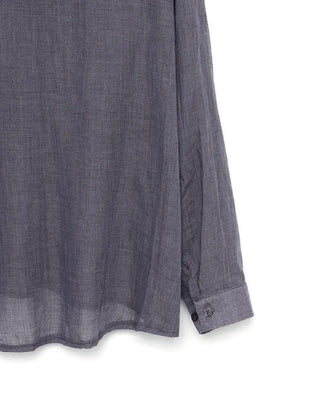 Cotton blend hooded shirt