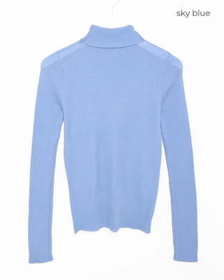 Colored turtleneck knit