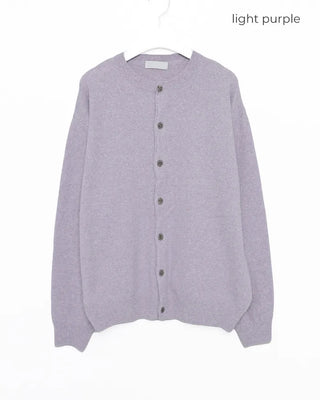 Basic round-button cardigan