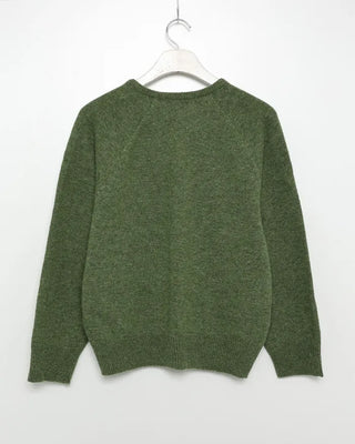 V-neck raglan knit