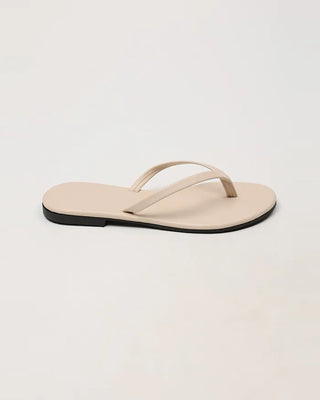 Faux leather beach sandals