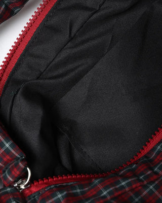 Tartan check one-shoulder hobo bag