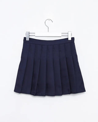 Simple pleated mini skirt