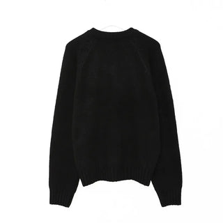 V-neck Bold Rib Sweater
