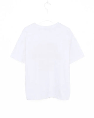 morning lettering half-sleeve T-shirt