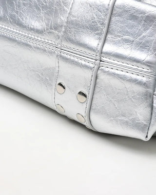 Studded belt leather tote bag