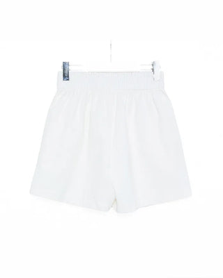 Cotton elastic waist pants