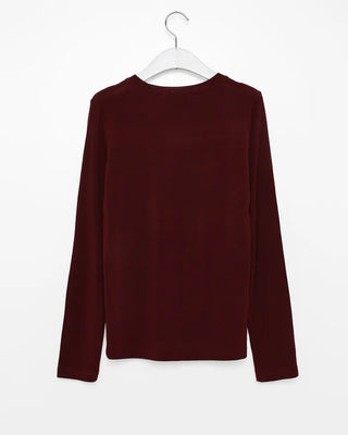 Round neck long-sleeve T-shirt