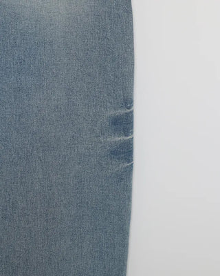 Washed string denim pants