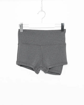 Asymmetrical design ribbed skirt pants