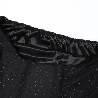 Polka dot chiffon skirt