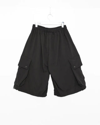 (Unisex) Cargo Bermuda Shorts with Elastic Waistband