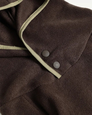 Two-tone point fleece hoodie