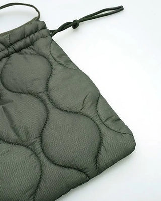 Quilted string bag