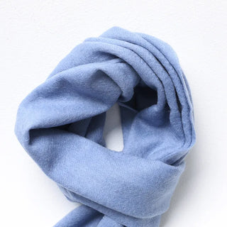 Plain wool tassel scarf