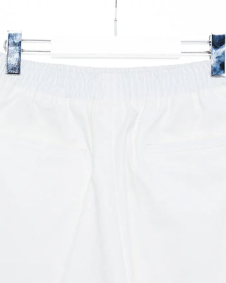 Cotton elastic waist Bermuda shorts