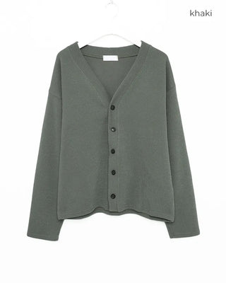 Oversized V-neck cardigan