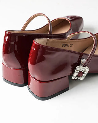 Mary Jane Cubic Loafers
