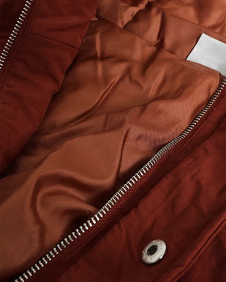 Oversized hooded down jacket