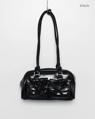 Ribbon Two-Pocket Shoulder Bag