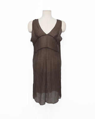 Scarf set sheer layered dress