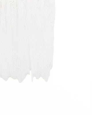 Off-shoulder knit frill camisole set