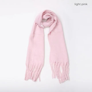 Plain Long Hairy Scarf