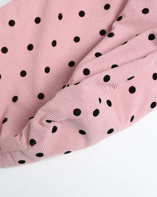 Dot Shirring Ribbon Shoulder Bag