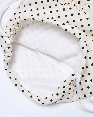 Polka Dot Frill Knapsack