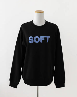 (ORIGINAL) SOFT Lettering Sweatshirt (Fleece-lined)