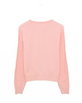 Round neck basic cardigan