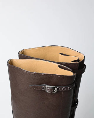 Lace-up Tanker Long Boots