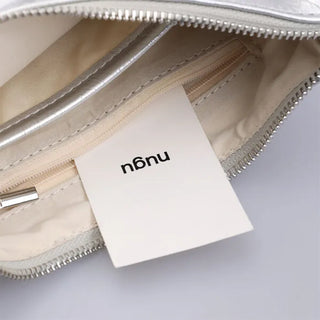 Leather one-handle shoulder bag