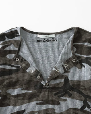 [4th Re-release] (ORIGINAL) Lettering Camo Long Sleeve T-Shirt