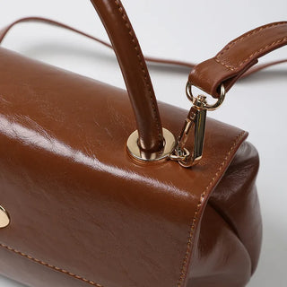Flap Lock Square Tote Bag