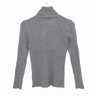 Ribbed turtleneck knit