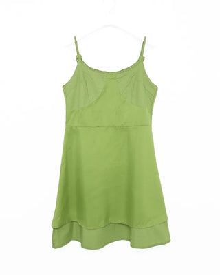 Frill bustier midi dress