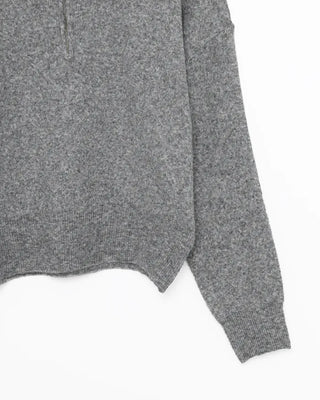 Half-zip-up color knit