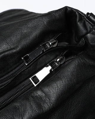 Cargo Pocket Square Leather 2-Way Bag