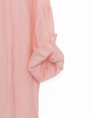 Roll-up collar shirt