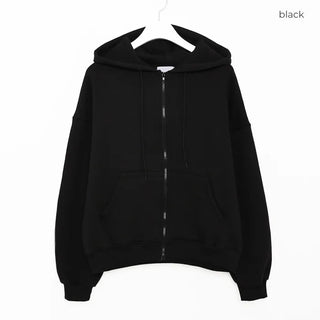 (Unisex) Washable Hooded Zip-Up