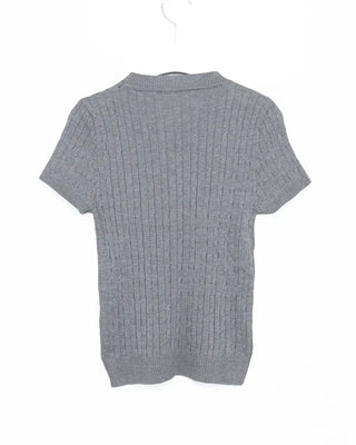 Ribbon Stitch Half-Sleeve Knit