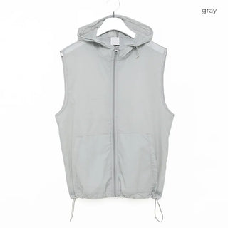 (Unisex) Square Hooded Light Anorak Vest