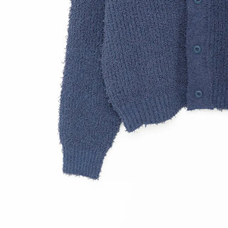 Boucle color knit cardigan